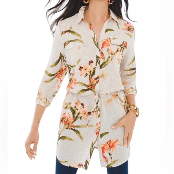 Chico's Tops - Chico's Spring Lily Tunic